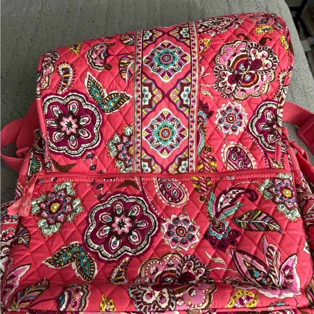 Vera Bradley Pink Patterned Laptop Bag - Picture 7 of 7